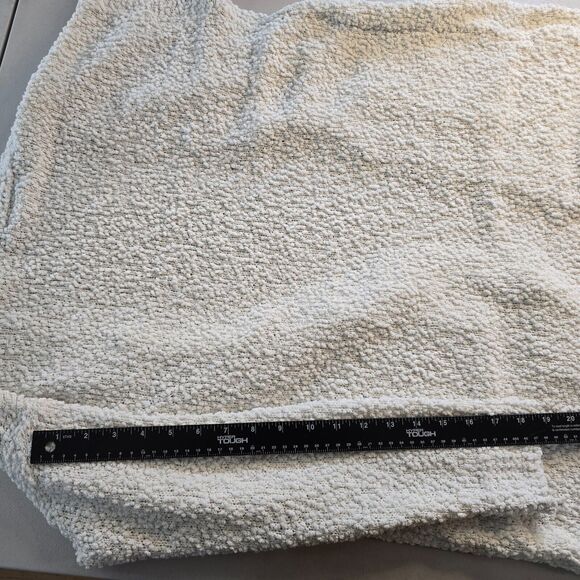 Studio B Bobeau Open Front Cardigan Women's 1X Ivory Popcorn V-Neck Long Sleeve - Picture 12 of 16